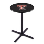 L211 - Black Wrinkle Texas Tech Pub Table by Holland Bar Stool Co.