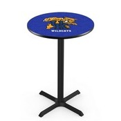 L211 - Black Wrinkle Kentucky Wildcat Pub Table by Holland Bar Stool Co.