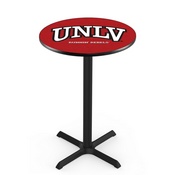 L211 - Black Wrinkle UNLV Pub Table by Holland Bar Stool Co.