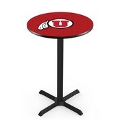 L211 - Black Wrinkle Utah Pub Table by Holland Bar Stool Co.