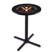 L211 - Black Wrinkle Virginia Military Institute Pub Table by Holland Bar Stool Co.