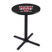 L211 - Black Wrinkle Valdosta State Pub Table by Holland Bar Stool Co.