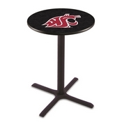 L211 - Black Wrinkle Washington State Pub Table by Holland Bar Stool Co.