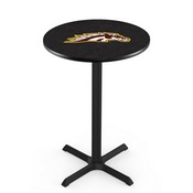 L211 - Black Wrinkle Western Michigan Pub Table by Holland Bar Stool Co.