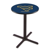 L211 - Black Wrinkle West Virginia Pub Table by Holland Bar Stool Co.