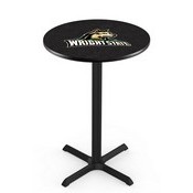 L211 - Black Wrinkle Wright State Pub Table by Holland Bar Stool Co.