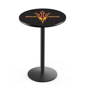 L214 - Arizona State Pub Table with Pitchfork Logo by Holland Bar Stool Co., L214BArizSt-F