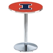 L214 - Illinois Pub Table by Holland Bar Stool Co., L214BIlliniU