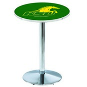 L214 Kentucky State University Pub Table with Chrome Finish by Holland Bar Stool Co., AGS-L214C3630KYStUn
