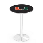 L214 - Chrome Miami (FL) Pub Table by Holland Bar Stool Co., AGS-L214C3630Mia-FL