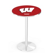L214 - Wisconsin "W" Pub Table by Holland Bar Stool Co., L214BWisc-W