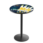 L214 Corona (5 Limes) Pub Table with Black Wrinkle Finish by Holland Bar Stool Co.