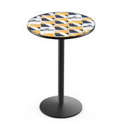 L214 Corona (Ptrn) Pub Table with Black Wrinkle Finish by Holland Bar Stool Co.