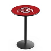 L214 - Ohio State Pub Table by Holland Bar Stool Co., L214BOhioSt