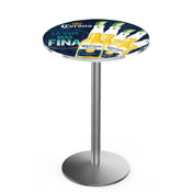 L214 Corona (5 Limes) Pub Table with Stainless Finish by Holland Bar Stool Co.
