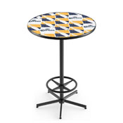 L216 Corona (Ptrn) Pub Table with Black Wrinkle Finish by Holland Bar Stool Co.