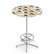 L216 Corona (Ptrn) Pub Table with Chrome Finish by Holland Bar Stool Co.