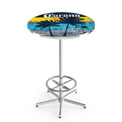 L216 Corona (Sunset) Pub Table with Chrome Finish by Holland Bar Stool Co.
