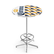 L216 Corona (WtBtlPtrn) Pub Table with Chrome Finish by Holland Bar Stool Co.