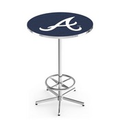 L216 Atlanta Braves Pub Table by HBS, AGS-L216B4230MLBAtl
