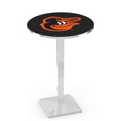 L217 Baltimore Orioles Pub Table by HBS, AGS-L217B3630MLBBal