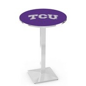 L217 - TCU Pub Table by Holland Bar Stool Co., L217BTexChr