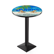 L217 Corona (FYB-Backs) Pub Table with Black Wrinkle Finish by Holland Bar Stool Co.