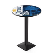 L217 Corona (Palm) Pub Table with Black Wrinkle Finish by Holland Bar Stool Co.