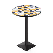L217 Corona (Ptrn) Pub Table with Black Wrinkle Finish by Holland Bar Stool Co.