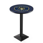 L217 Milwaukee Brewers Pub Table by HBS, AGS-L217B3630MLBMil