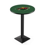 L217 Minnesota Wild Pub Table with Black Wrinkle Finish by Holland Bar Stool Co., AGS-L217B3630MinWld