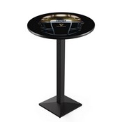 L217 Notre Dame - Guinness (Helmet) Pub Table with Black Wrinkle Finish by Holland Bar Stool Co., AGS-L217B3630ND-Guin-Hlm