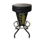 Lighted Baylor Swivel Bar Stool By Holland Bar Stool Co., L500030BaylorBlkVinyl