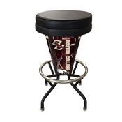 Lighted Boston College Swivel Bar Stool By Holland Bar Stool Co., L500030BostnCBlkVinyl