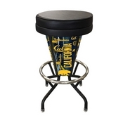 Lighted Cal Swivel Bar Stool By Holland Bar Stool Co., L500030Cal-UnBlkVinyl