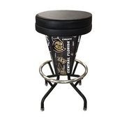 Lighted Central Florida Swivel Bar Stool By Holland Bar Stool Co., L500030CenFlaBlkVinyl
