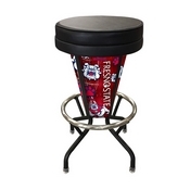 Lighted Fresno State Swivel Bar Stool By Holland Bar Stool Co., L500030FresStBlkVinyl