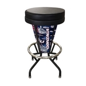 Lighted Gonzaga Swivel Bar Stool By Holland Bar Stool Co., L500030GonzgaBlkVinyl