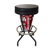 Lighted Houston Swivel Bar Stool By Holland Bar Stool Co., L500030HoustonBlkVinyl