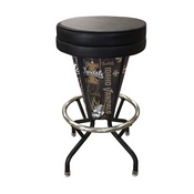 Lighted Idaho Swivel Bar Stool By Holland Bar Stool Co., L500030IdahoUBlkVinyl