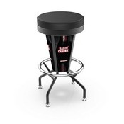 Lighted Louisiana-Lafayette Swivel Bar Stool By Holland Bar Stool Co., L500030LA-LafBlkVinyl