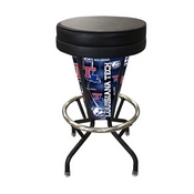 Lighted Louisiana Tech Swivel Bar Stool By Holland Bar Stool Co., L500030LaTechBlkVinyl
