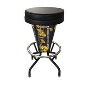 Lighted Missouri Western State Swivel Bar Stool By Holland Bar Stool Co., L500030MOWStBlkVinyl