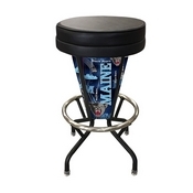 Lighted Maine Swivel Bar Stool By Holland Bar Stool Co., L500030MaineUBlkVinyl