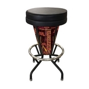 Lighted Minnesota Swivel Bar Stool By Holland Bar Stool Co., L500030MinnUnBlkVinyl