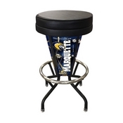 Lighted Marquette Swivel Bar Stool By Holland Bar Stool Co., L500030MrqtteBlkVinyl
