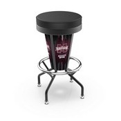 Lighted Mississippi State Swivel Bar Stool By Holland Bar Stool Co., L500030MssStUBlkVinyl