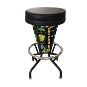 Lighted North Dakota State Swivel Bar Stool By Holland Bar Stool Co., L500030NDakStBlkVinyl