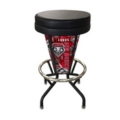 Lighted New Mexico Swivel Bar Stool By Holland Bar Stool Co., L500030NewMexBlkVinyl