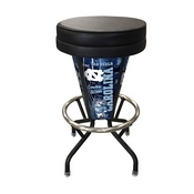 Lighted North Carolina Swivel Bar Stool By Holland Bar Stool Co., L500030NorCarBlkVinyl
